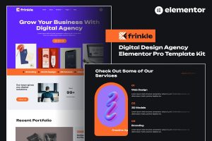 Download Frinkle - Digital Design Agency Elementor Pro Template Kit