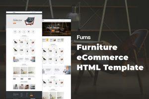 Download Furns - Furniture eCommerce HTML Template It is an outstanding HTML based web template with a sleek and minimal design.