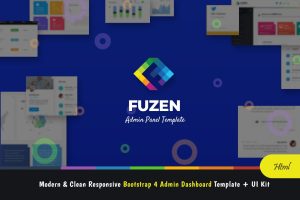 Download Fuzen - Bootstrap 4 Admin Template + UI Kit Fuzen Bootstrap 4 Admin is super flexible, powerful, clean, modern & responsive admin template