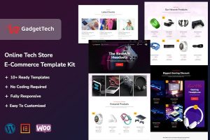 Download GadgetTech - Electronic Gadget WooCommerce Elementor Pro Template Kit