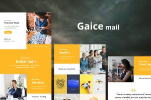 Download Gaice Mail - Responsive E-mail Template Gaice Mail – Responsive E-mail Template is a Modern and Clean Design email template.