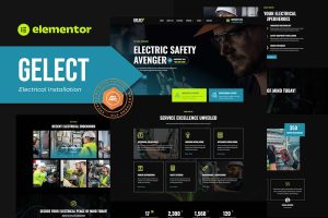 Download Gelect - Electrical Installation & Maintenance Elementor Template Kit