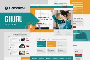Download Ghuru - Online Course & Education Elementor Template Kit