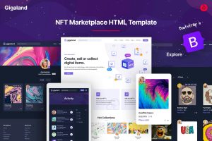Download Gigaland - NFT Marketplace HTML Template NFT Marketplace HTML Bootstrap 5 Template