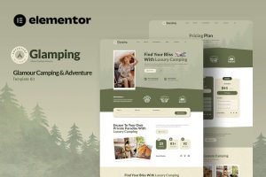Download Glamping - Glamour Camping & Adventure Elementor Template Kit