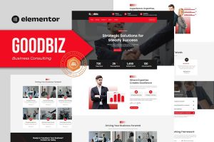 Download Goodbiz - Business Consulting Elementor Template Kit