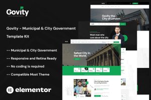 Download Govity - Municipal & Government Elementor Template Kit