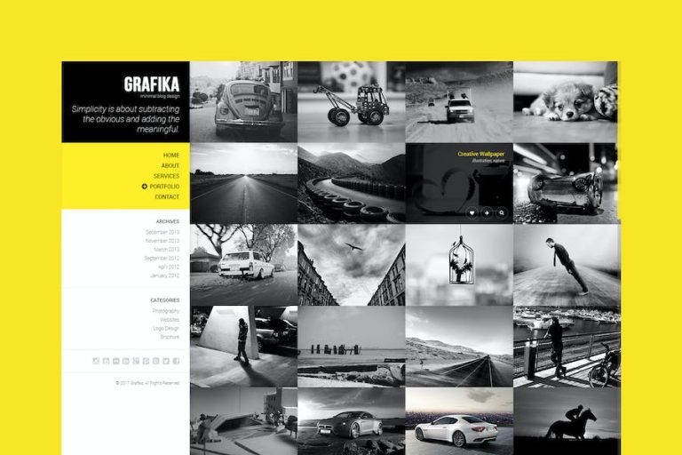 Download Grafika - Photography & Blog HTML Template