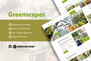 Download GreenScapes - Garden & Landscape Service Elementor Template Kit