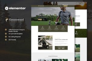 Download Greenwood - Golf Club & Academy Elementor Template Kit