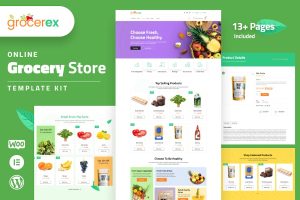 Download Grocerex - Grocery Store Elementor Pro Template Kit