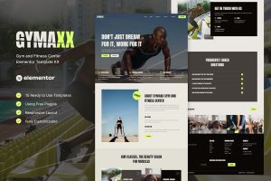 Download Gymaxx - Gym & Fitness Center Elementor Template Kit