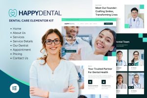 Download Happy Dental - Dental Care Service Elementor Kit