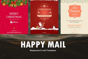 Download Happy Mail - Christmas Email Templates set