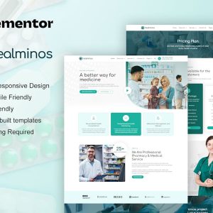 Download Healminos - Pharmacy & Medical Service Elementor Template Kit
