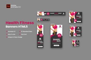 Download Health & Fitness HTML Banner Ads- Animate CC Health & Fitness HTML Banner Ads- Animate CC