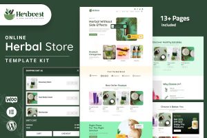 Download HerbVest - Herbal Store Elementor Pro Template Kit