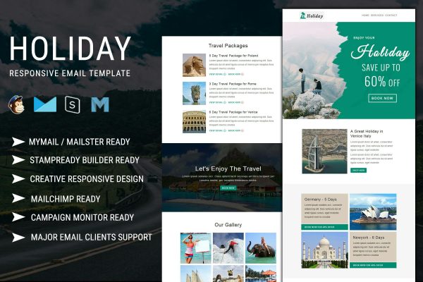 Download Holiday - Multipurpose Responsive Email Template
