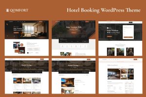 Download Hotel Booking WordPress Theme - Qomfort