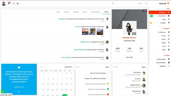 Download Hound - The Ultimate Multipurpose Admin Template The Ultimate Multipurpose Admin Template