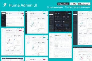 Download Huma Admin Dashboard PRO - Bootstrap 4 Admin Templ Bootstrap 4 Admin Dashboard Template