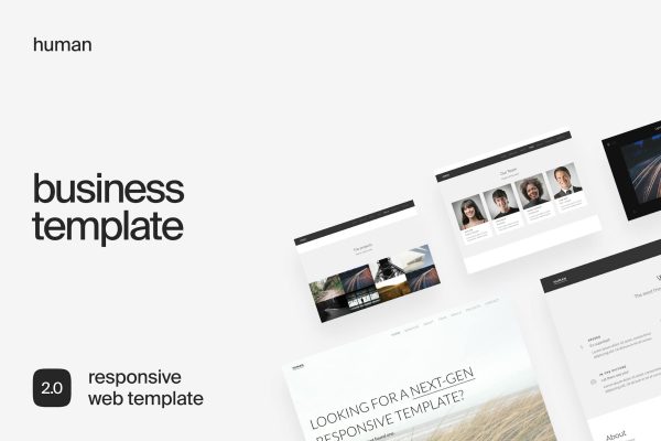 Download Human | Responsive HTML5 Business Template Company and Startup Website Template