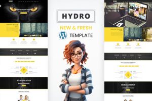 Download HYDRO - One Page Portfolio WordPress Theme