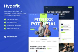 Download Hypefit – Personal Trainer & Fitness Elementor Template Kit