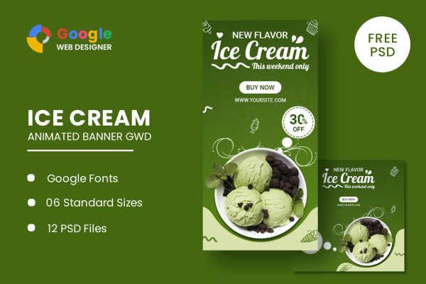 Download Ice Cream Animated Banner Google Web Designer Ice Cream Animated Banner Google Web Designer