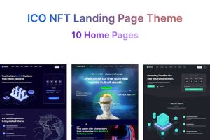 Download ICO NFT Landing Page WordPress Theme - Cryptlight