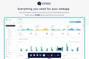 Download Iconic  Admin Dashboard Template HTML, ReactJS, Angular, Laravel Boiler Plate Bootstrap Admin Dashboard Template