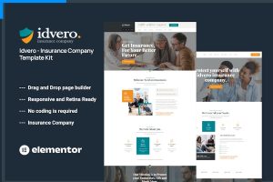 Download Idvero - Insurance Company Elementor Template Kit