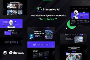 Download ImmersiveAI - Robotics Elementor Template Kit