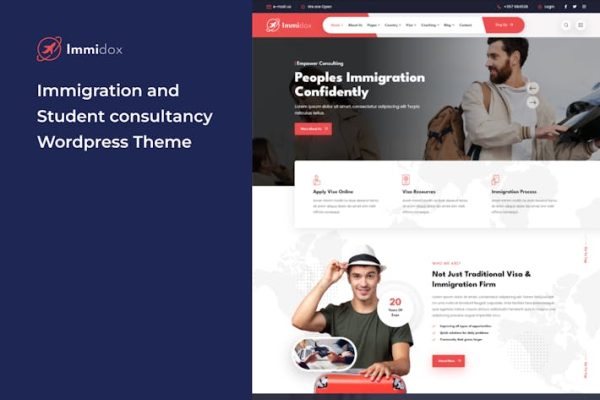 Download Immidox - Immigration  Wordpress Them