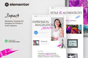 Download Impasto – Painter & Artist Elementor Template Kit