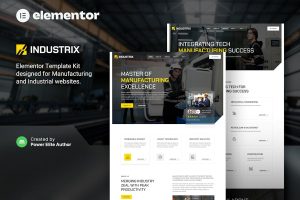 Download Industrix – Manufacturing & Industrial Elementor Template Kit