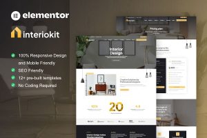 Download Interiokit - Interior Design & Architecture Elementor Template Kit