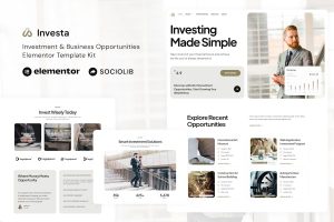 Download Investa - Investment & Business Opportunities Elementor Template Kit
