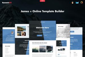 Download James - Responsive Email + Online Template Builder James - Responsive Email + Online Template Builder. Portfolio, Blog, Personal Newsletter.