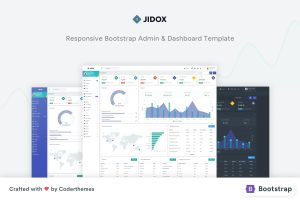 Download Jidox - Material Design Bootstrap UI Template Jidox is a fully featured premium admin template built on top of awesome Bootstrap 5.3.0.