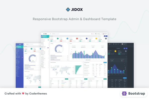 Download Jidox - Material Design Bootstrap UI Template Jidox is a fully featured premium admin template built on top of awesome Bootstrap 5.3.0.