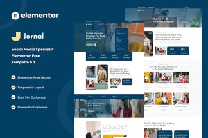 Download Jornal - Social Media Specialist Elementor Template Kit