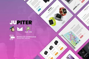 Download Jupiter - E-commerce Responsive Email Template Create beautiful responsive e-mail templates for promoting your e-shop, business & services