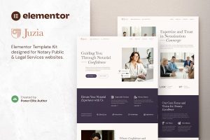 Download Juzia – Notary Public & Legal Services Elementor Template Kit