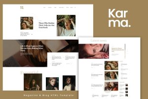 Download Karma Magazine and Blog HTML Template