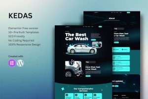 Download Kedas - Car Wash & Detailing Service Elementor Template Kit