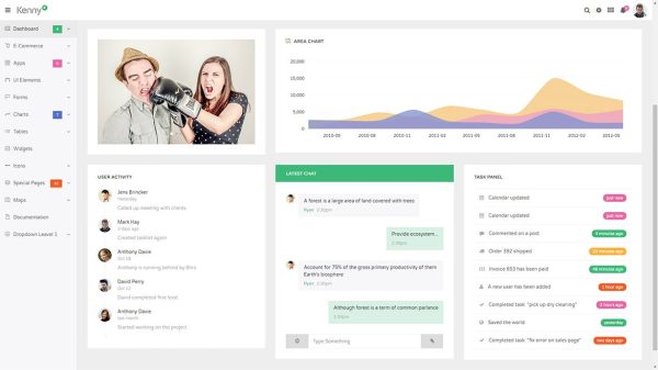 Download Kenny – Dashboard / Admin Site Responsive Template Dashboard / Web application / Admin Template