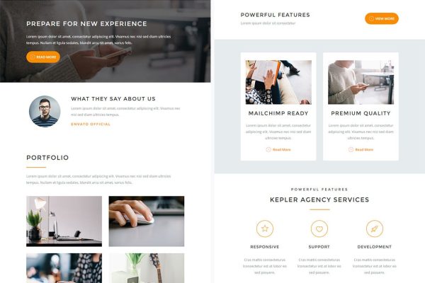 Download Kepler - Responsive Email + StampReady Builder Kepler is clean and modern email template is awesome design for your corporate and business email.