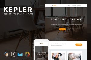 Download Kepler - Responsive Email + StampReady Builder Kepler is clean and modern email template is awesome design for your corporate and business email.