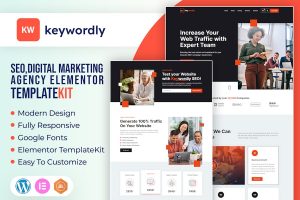 Download Keywordly - Digital Marketing Agency Elementor Template Kit